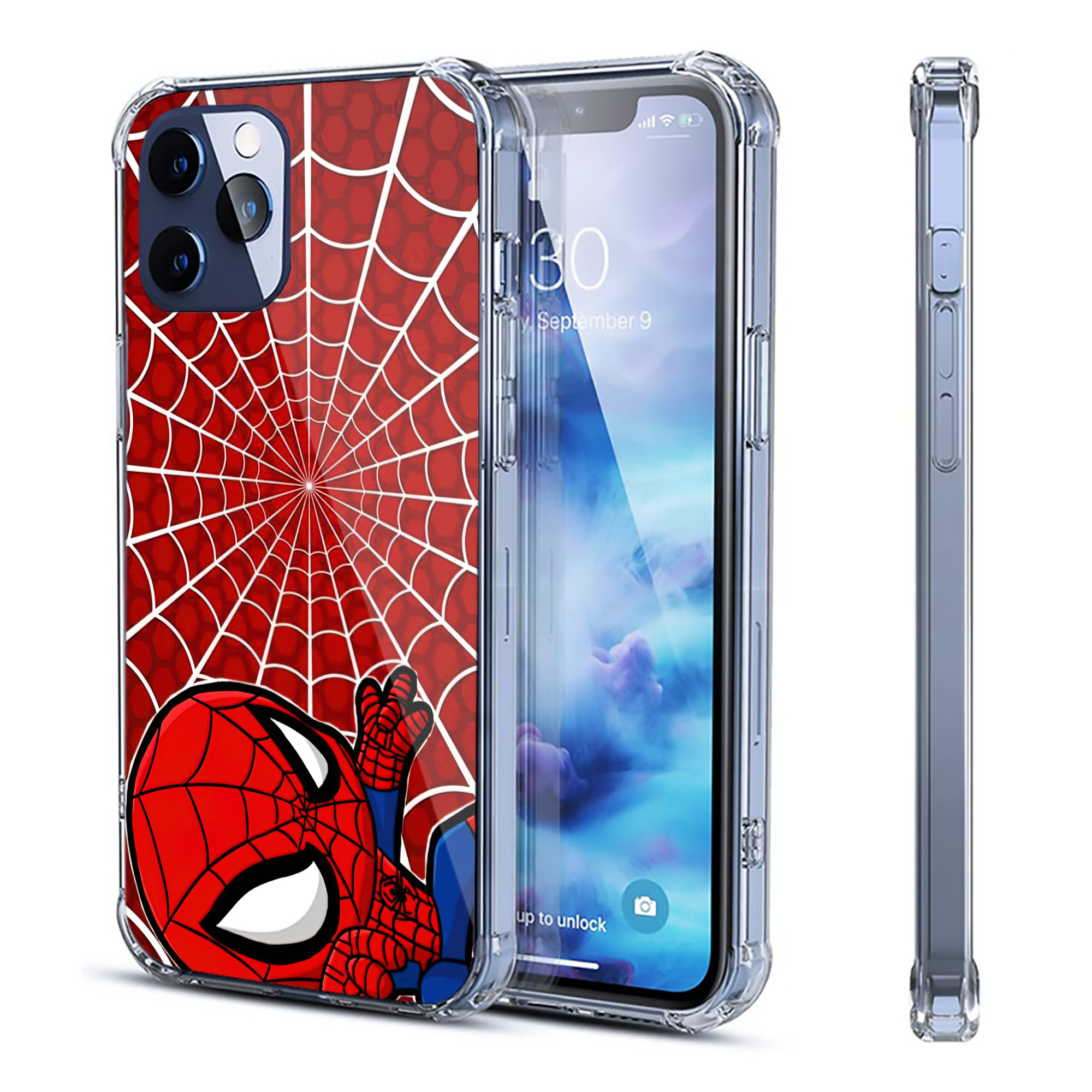 Spider Man スパイダーマン 【iPhone 12シリーズ対応】透明スマホケース（クリアソフトケース）